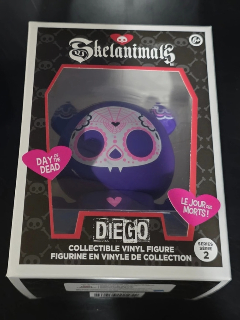 Skelanimals Diego Purple Pink Collectible Vinyl Figure Like New
